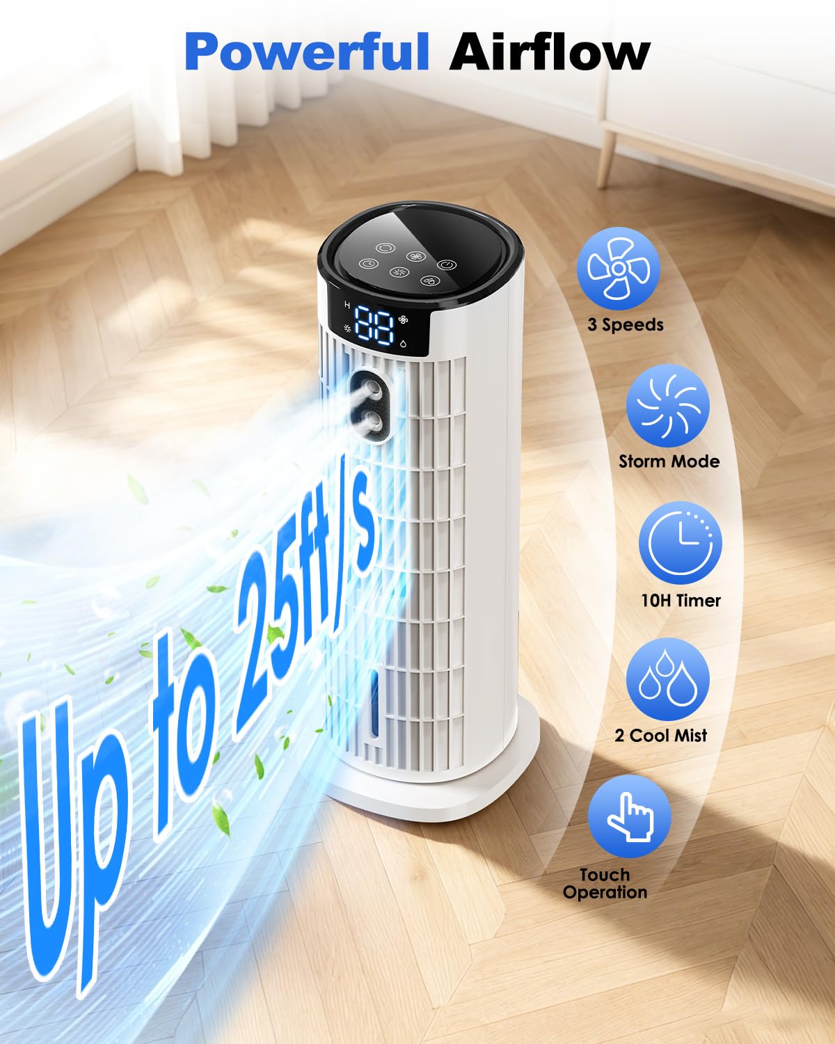 Tragbarer 4-in-1 Raumkühler mit Fernbedienung und Timer [PRE-ORDER]