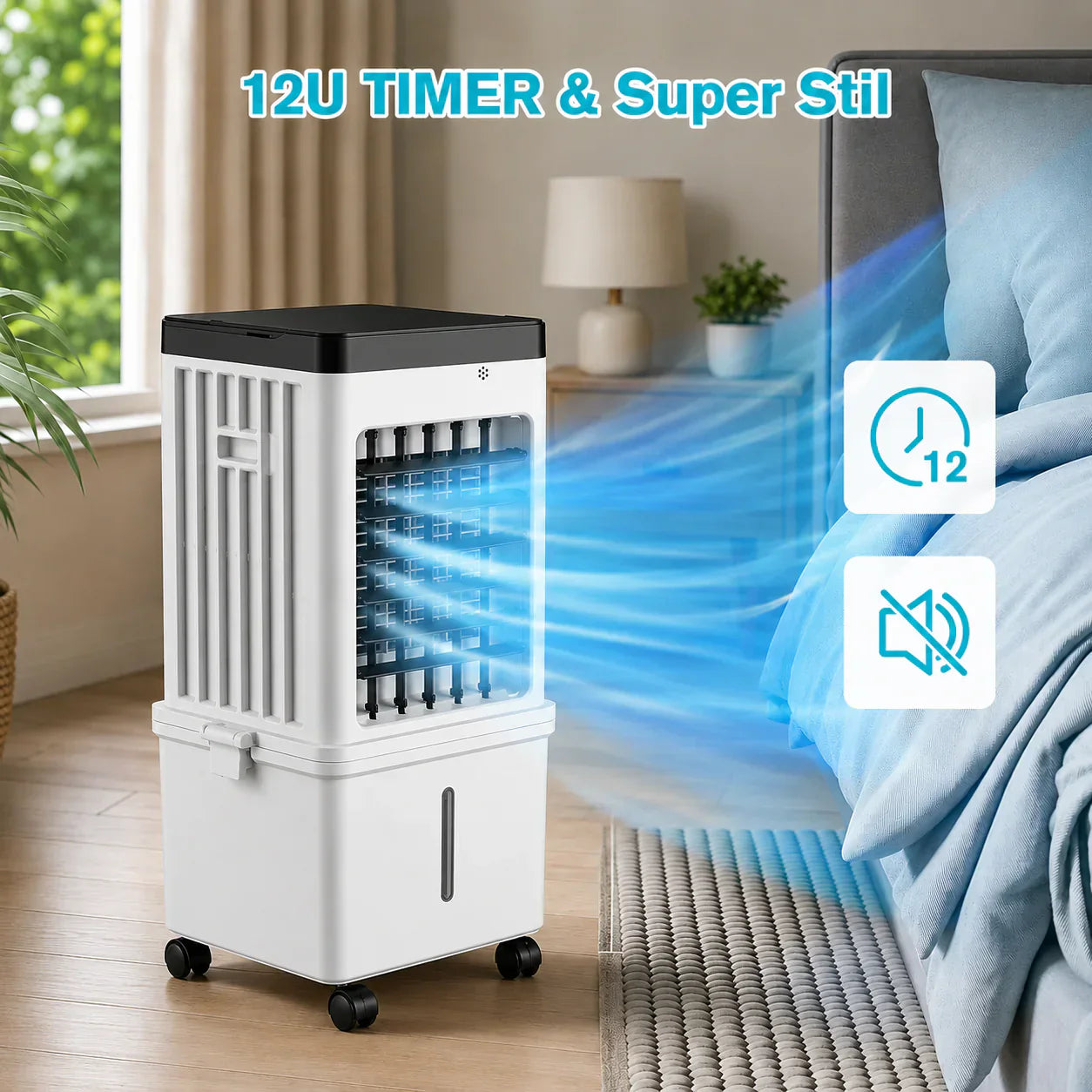 Climatiseur portable avec roulettes
