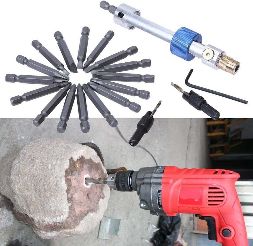 FlippDrill set - rotating head for precise drilling