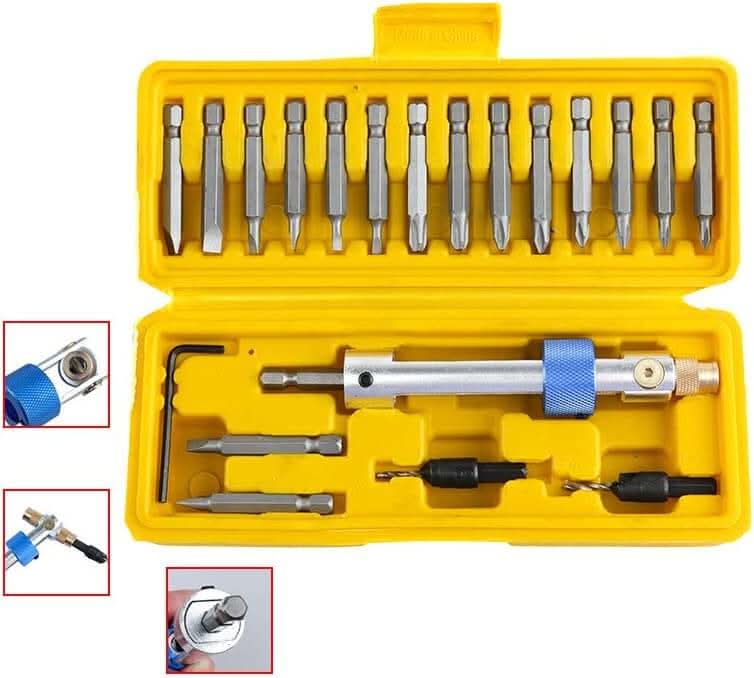FlippDrill set - rotating head for precise drilling