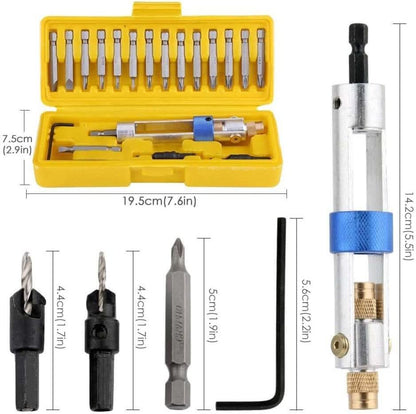 FlippDrill set - rotating head for precise drilling