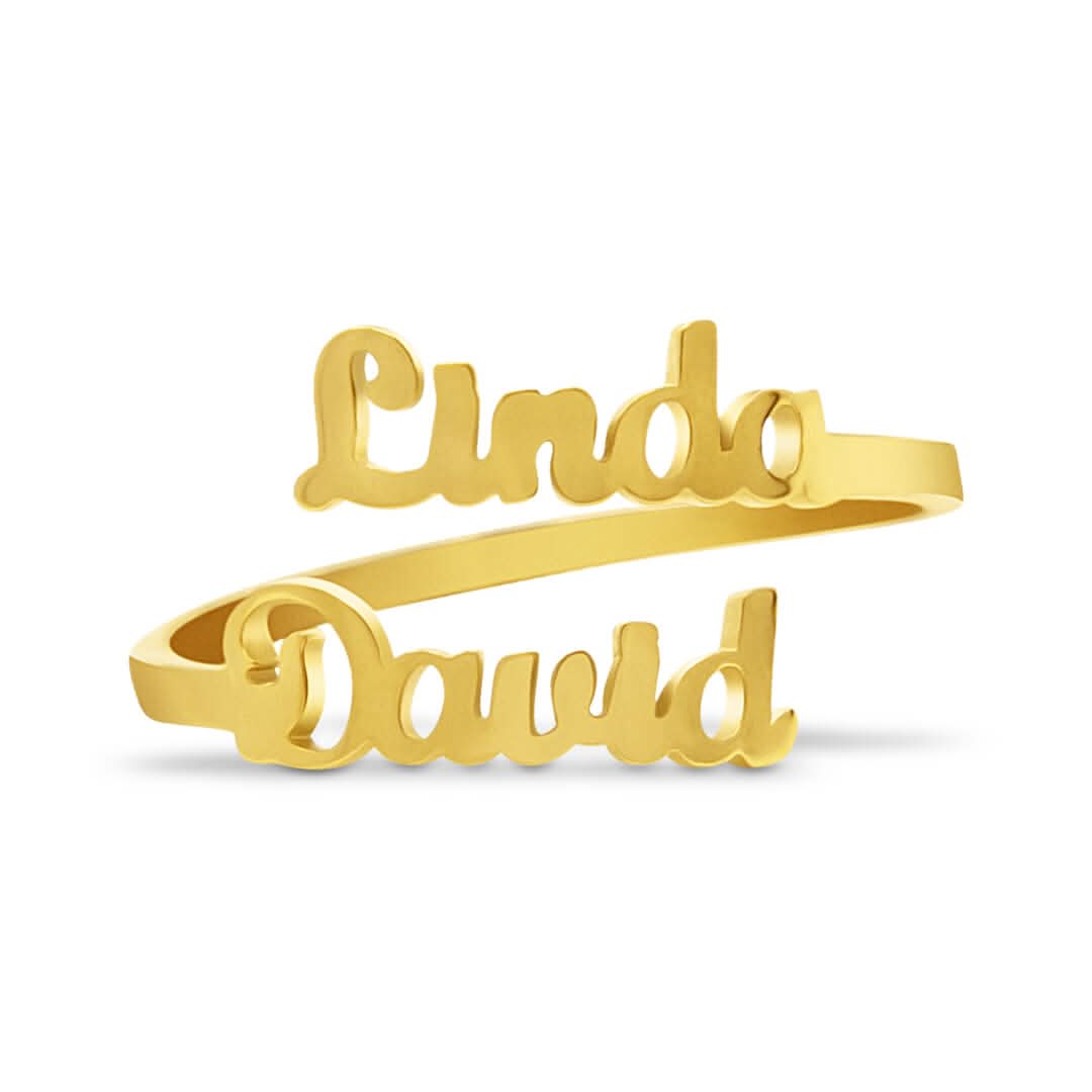 Double Name Ring | Carry Your Loved Ones