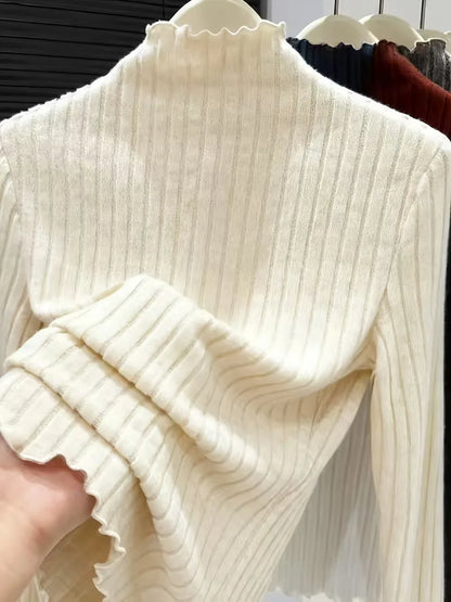 Long-sleeve with mock neckline