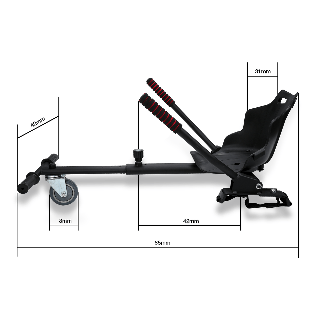 HoverKart Pro – Comfortable and Adjustable Hoverboard Seat