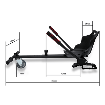 HoverKart Pro – Comfortable and Adjustable Hoverboard Seat