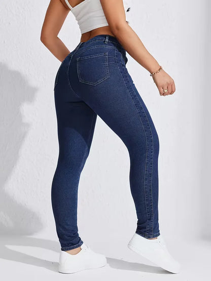 Jean skinny taille haute