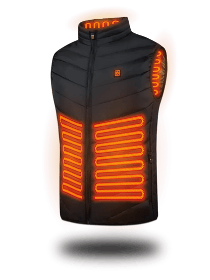 Giacca riscaldata unisex con temperatura regolabile e materiale idrorepellente