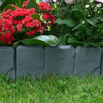 Set de borduras de jardín con aspecto de piedra – Práctico y decorativo