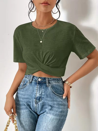 T-shirt avec détail torsadé