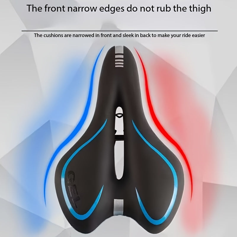Pohodlné cyklistické sedlo s ergonomickým a prodyšným designem