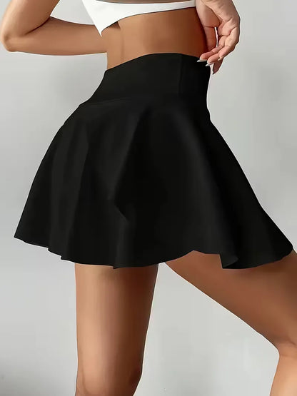 Jupe plissée taille haute