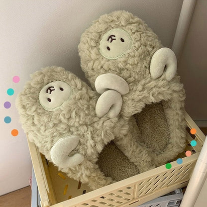 Snuggly Warm Animal Slippers with Soft Lining