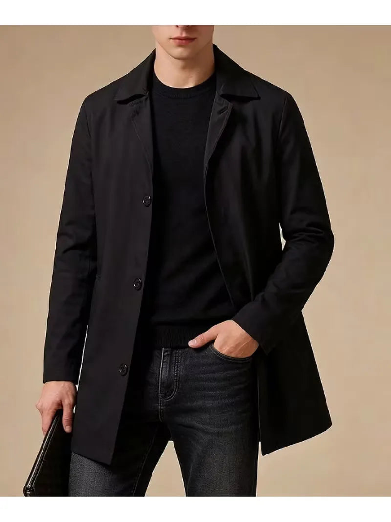 Trench-coat slim avec détail de poche