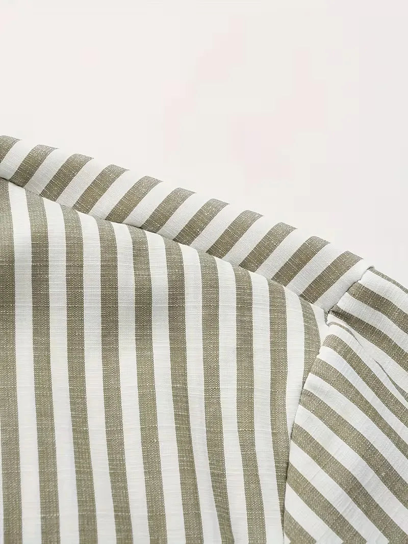 Chemise décontractée rayée