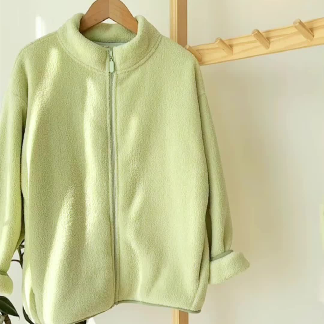 Polar fleece children's jacket in solid colour - Fenley