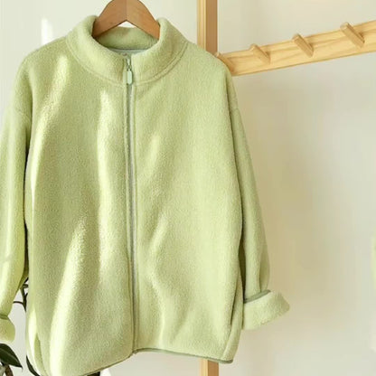 Polar fleece children's jacket in solid colour - Fenley