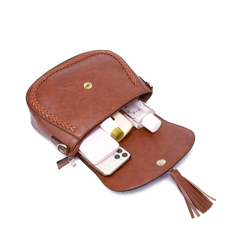 Remedios – Small Ladies Shoulder Bag with Tassel Decoration