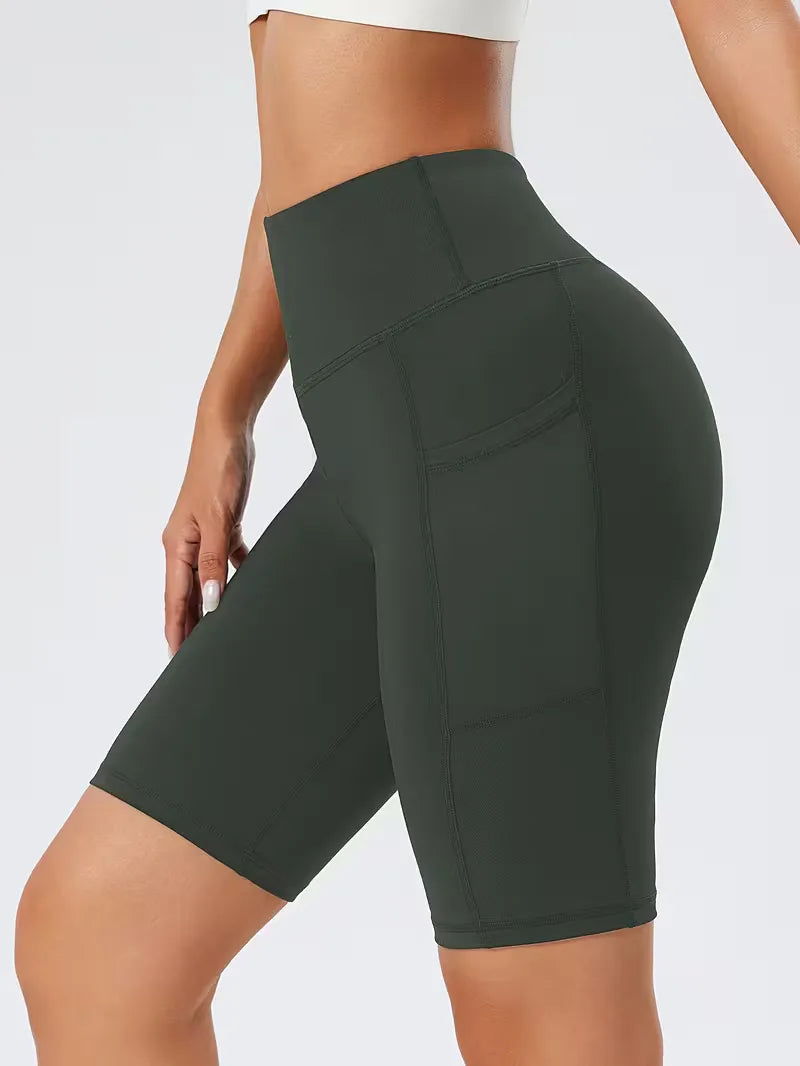Shorts taille haute coupe slim