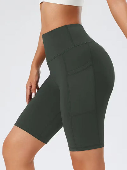 Shorts taille haute coupe slim