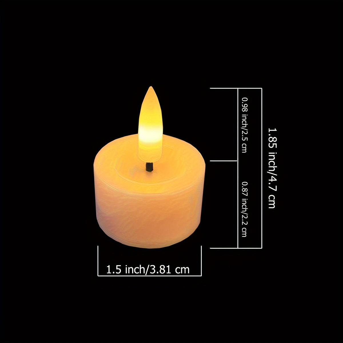 Velas de té mágicas sin llama - Juego con mando a distancia y temporizador regulable