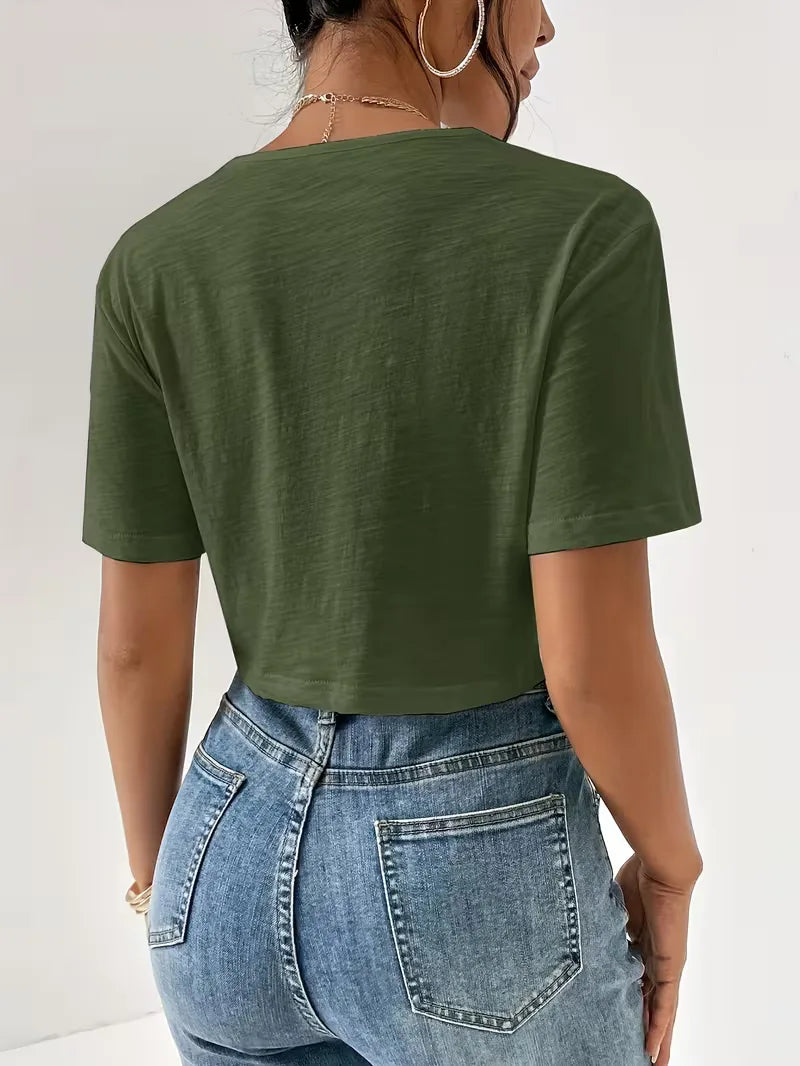 T-shirt avec détail torsadé
