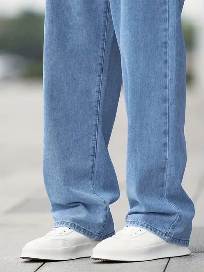 Jean droit taille mi-haute
