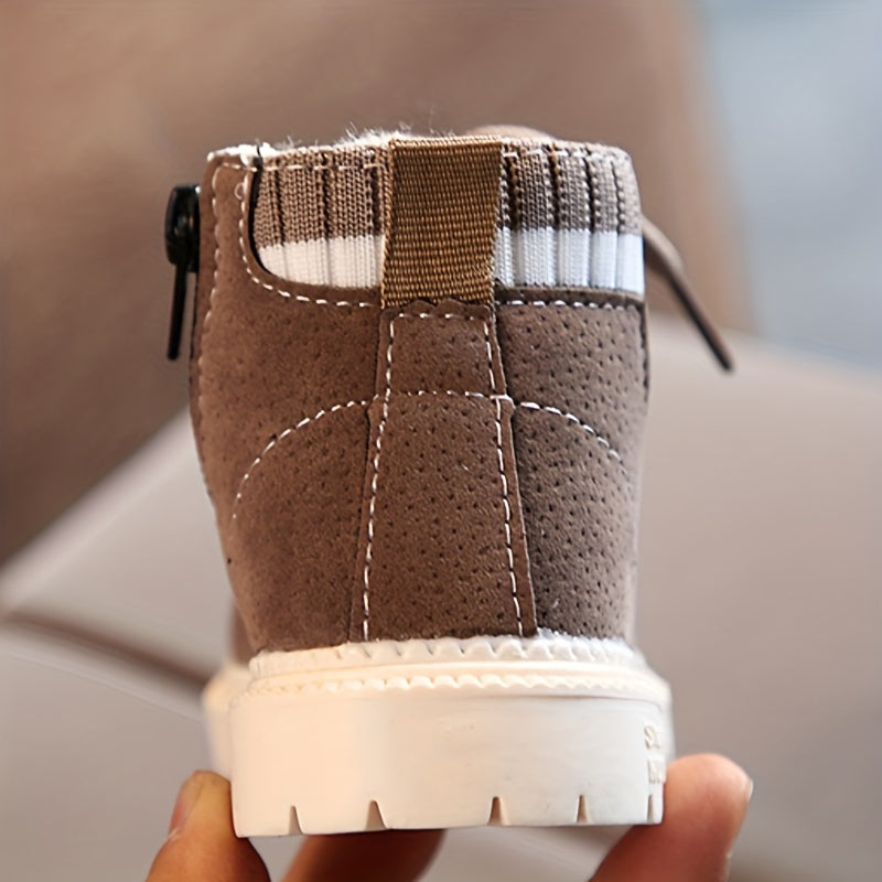 Outdoor ankle boots for boys with fleece lining - Rosso