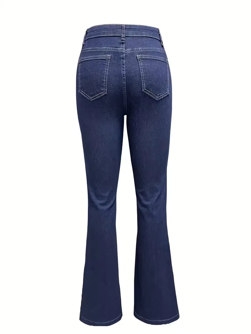 Flared jeans with high waist