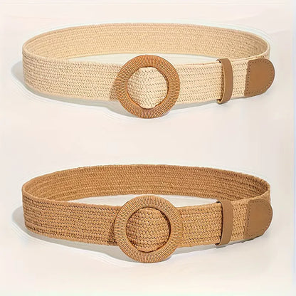 Ceinture large avec boucle ronde