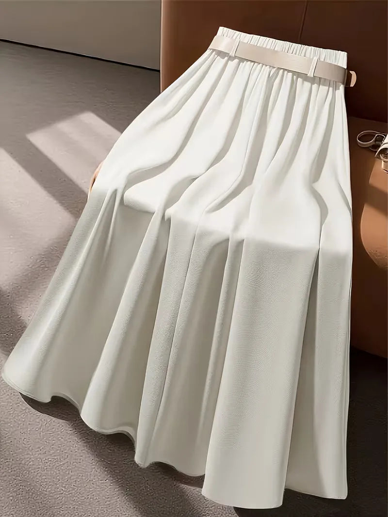 Jupe plissée taille haute