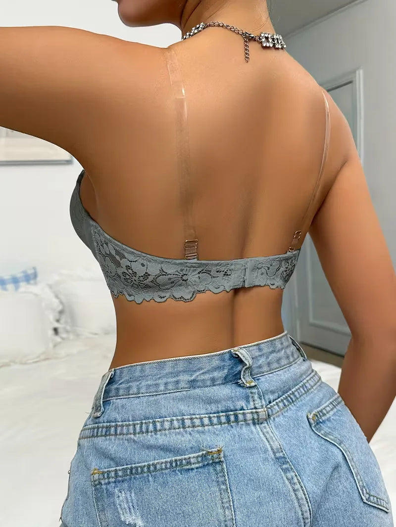 Bustier en dentelle sans bretelles