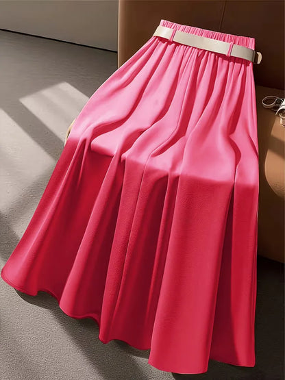 Jupe plissée taille haute