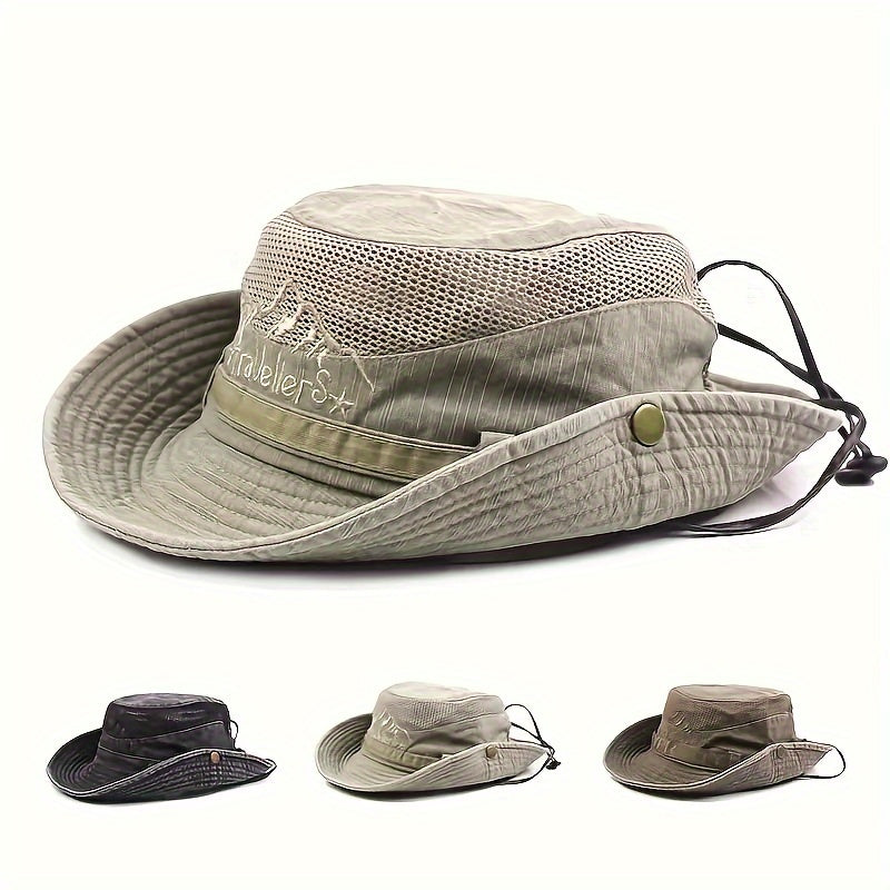 Cappello da sole traspirante per esterni con cordino - protezione UV e comfort per tutte le stagioni