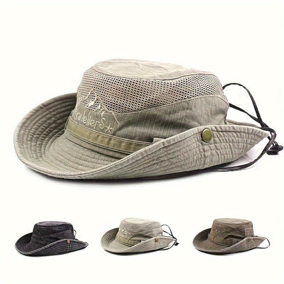 Cappello da sole traspirante per esterni con cordino - protezione UV e comfort per tutte le stagioni
