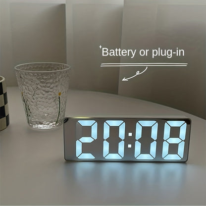 Sveglia digitale a LED con indicazione della temperatura e luminosità regolabile