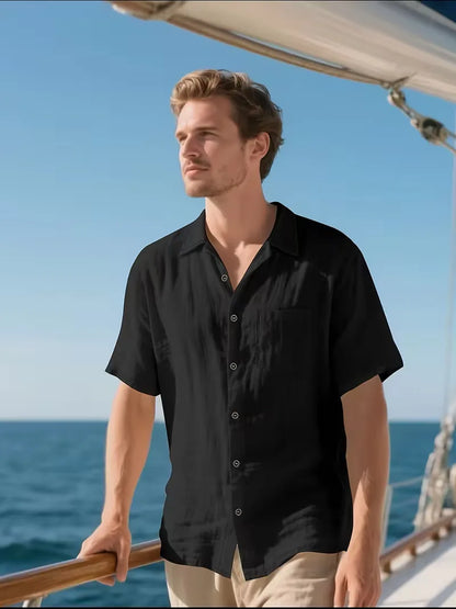 Chemise à manches courtes avec poche poitrine