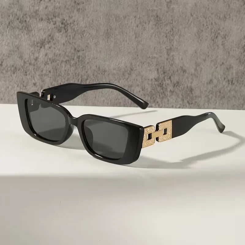 Lunettes de soleil à monture rectangulaire