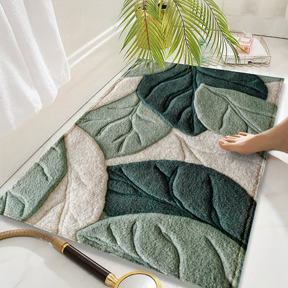 Leaf Bath Mat – Absorbent, Plush and Comfortable for the Bathroom