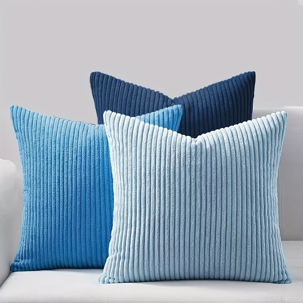 Bohemian Rib Cushion Cover with Stripe Pattern – Soft, Stylish and Decorative