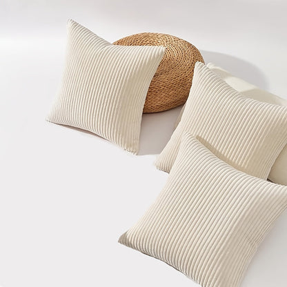 Bohemian Rib Cushion Cover with Stripe Pattern – Soft, Stylish and Decorative