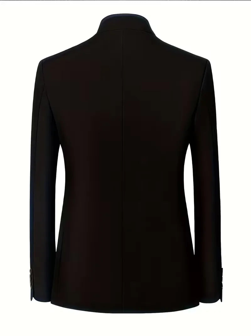 Blazer ajusté avec col mandarin