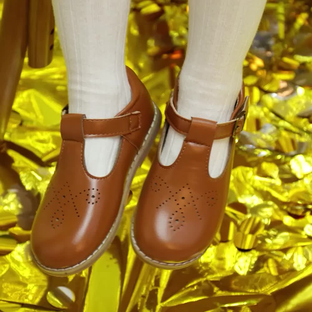 Girls' flat vintage anti-slip casual shoes - Lolli