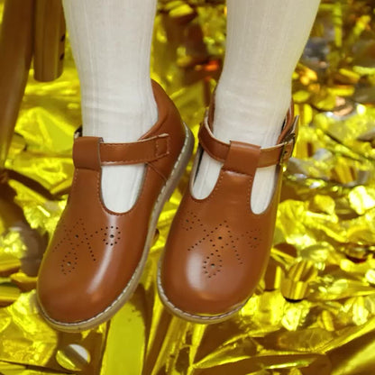 Girls' flat vintage anti-slip casual shoes - Lolli