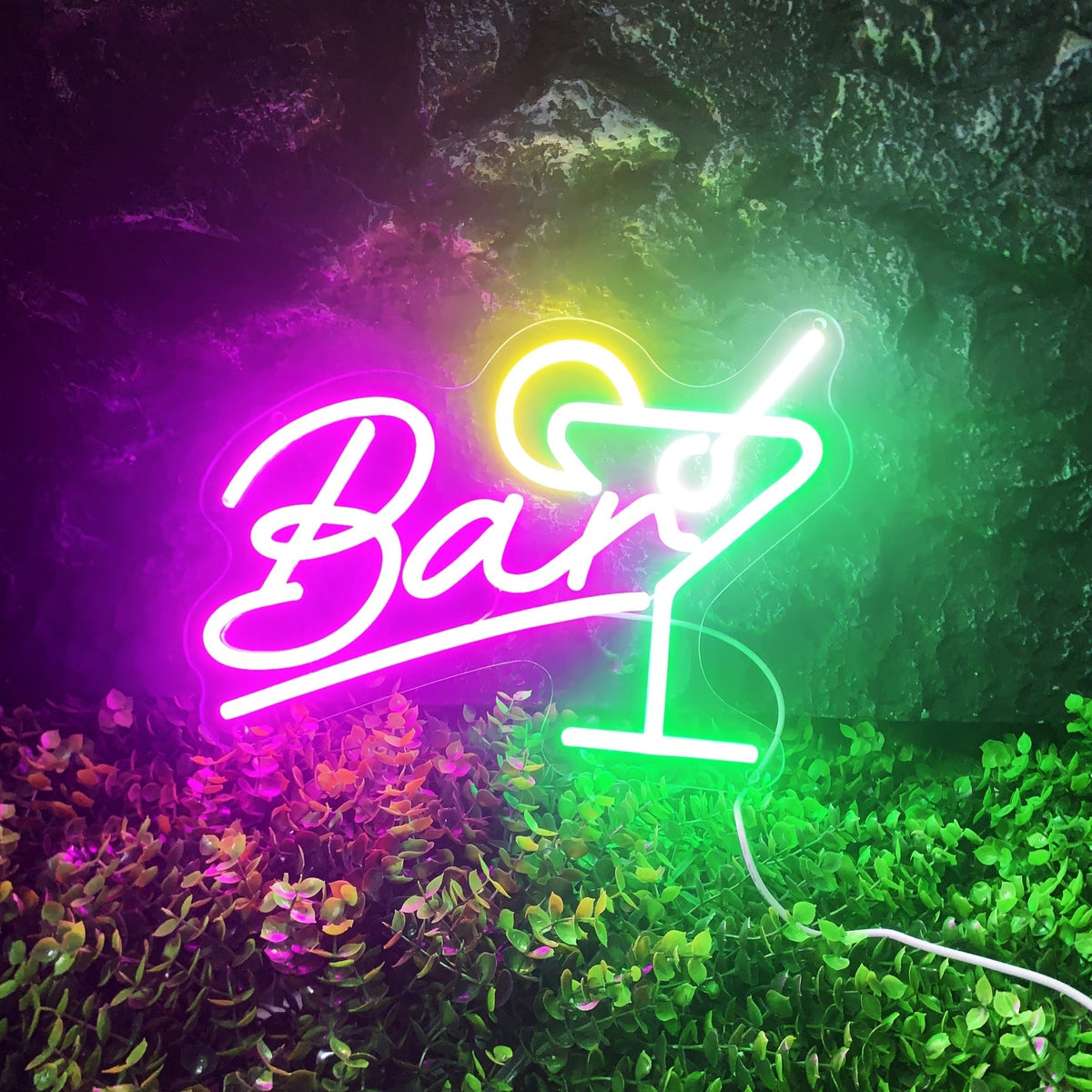Insegna LED al neon dimmerabile da bar – Alimentazione USB con dimmer