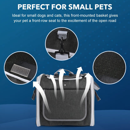 Cesta extensible para bicicleta para mascotas - Cómoda y segura para perros pequeños y gatos