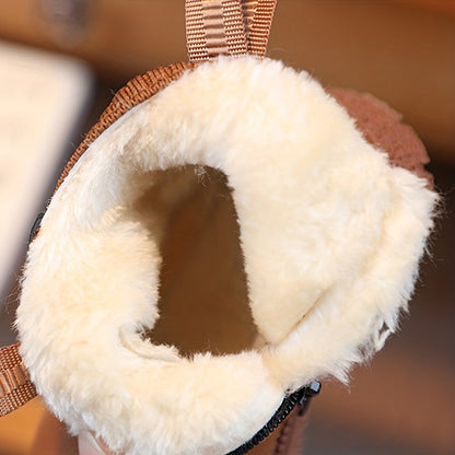 Botas modernas, suaves y cálidas, con forro de felpa y cremallera para niños - Jeo