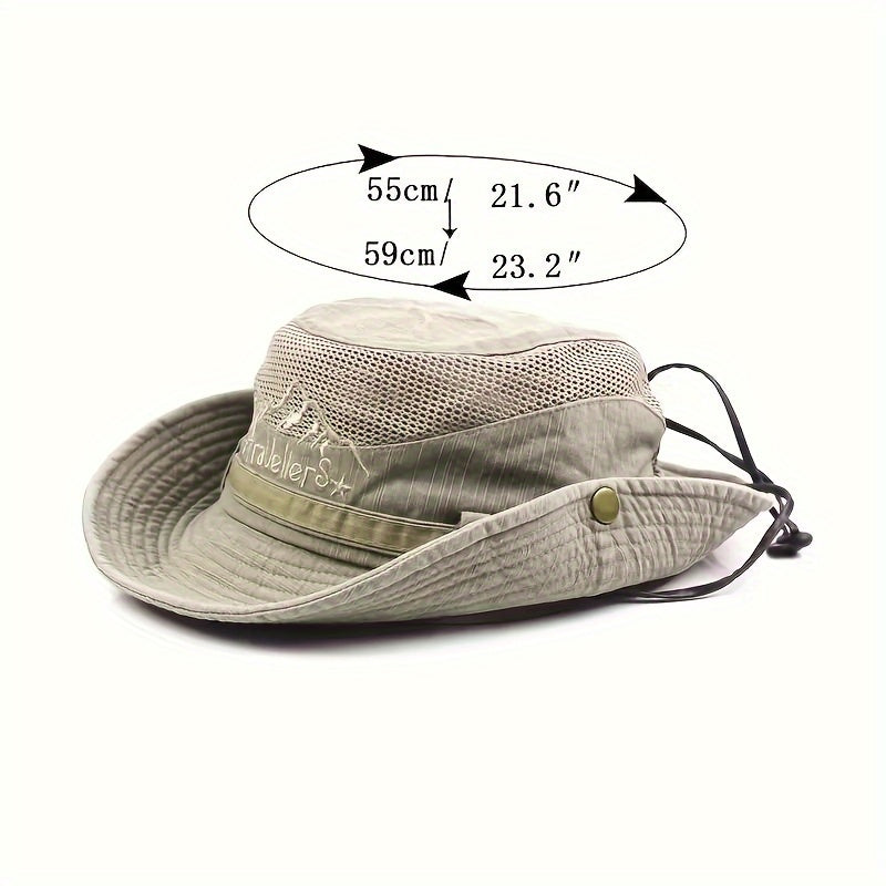 Cappello da sole traspirante per esterni con cordino - protezione UV e comfort per tutte le stagioni