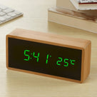 EcoTime - LED-Wecker aus Bambus - Temperaturanzeige - Nachhaltiges Design