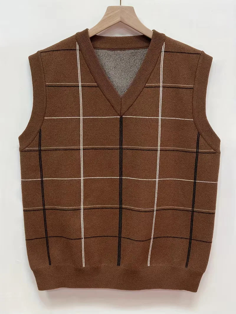 Gilet sans manches à col en V