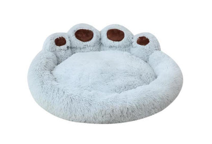 Cama para mascotas con forma de huella y máxima comodidad